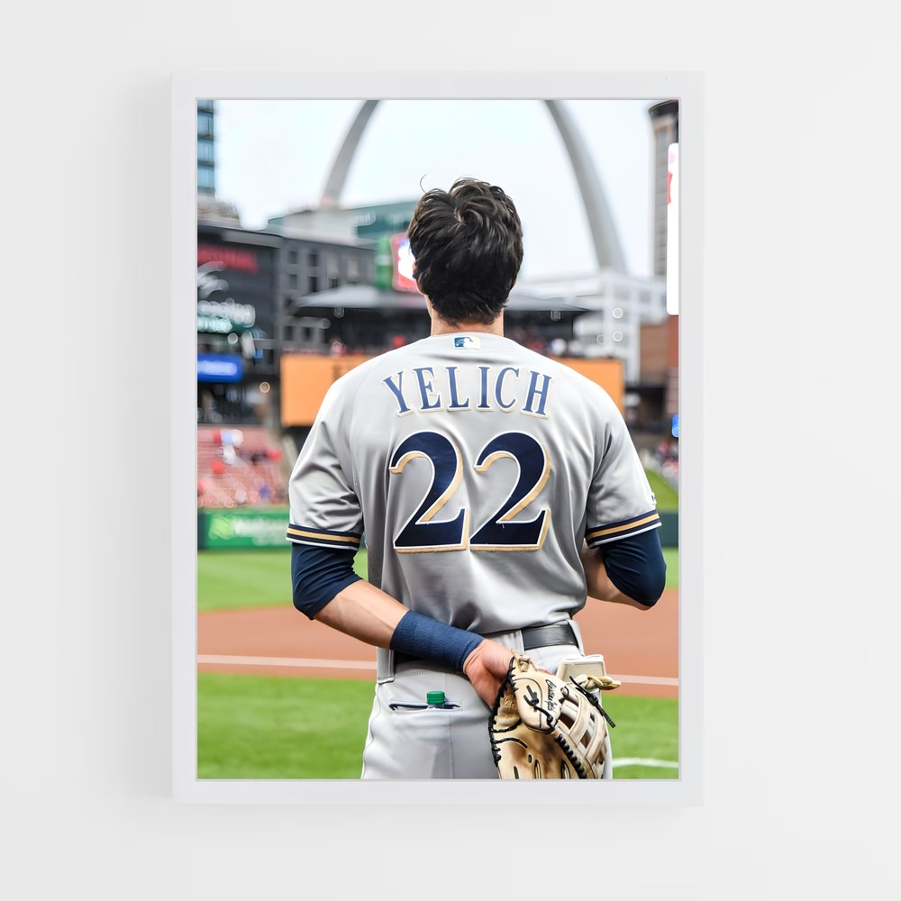 ap-christian yelich-6 cadre Blanc