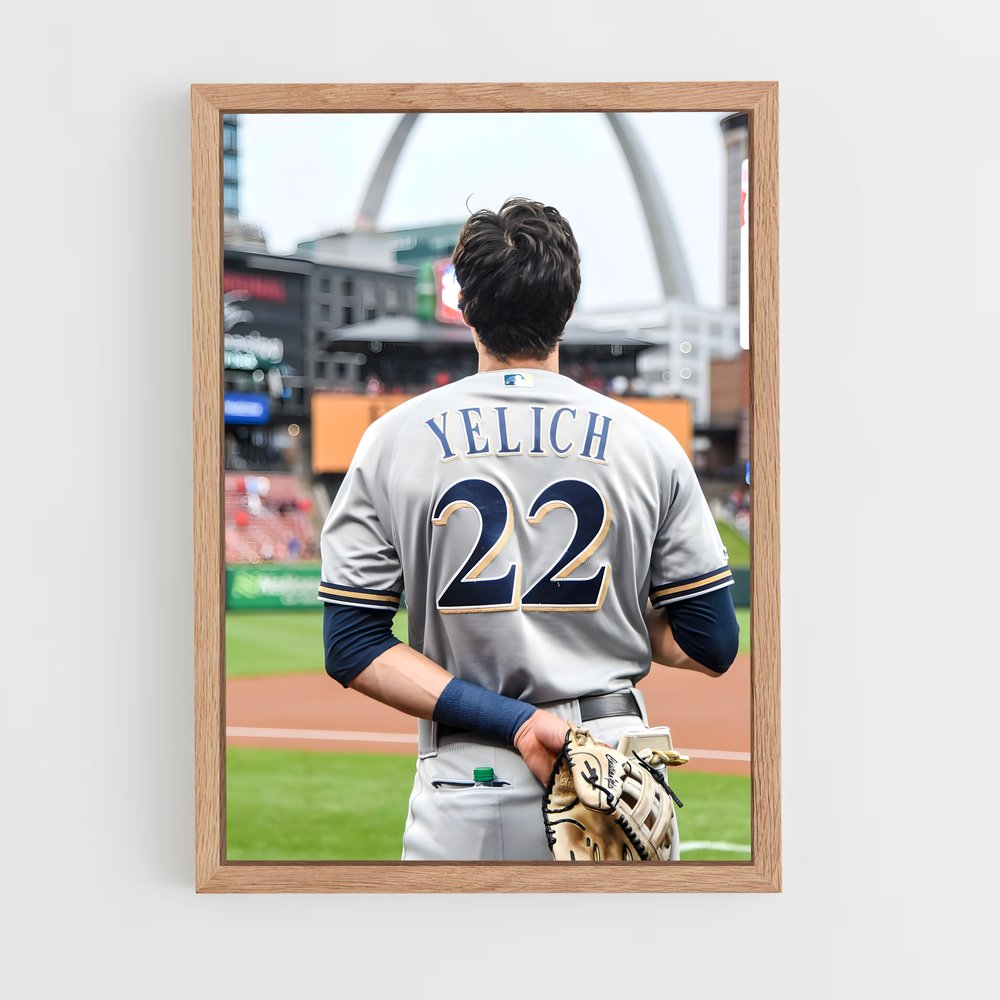ap-christian yelich-6 cadre Bois clair