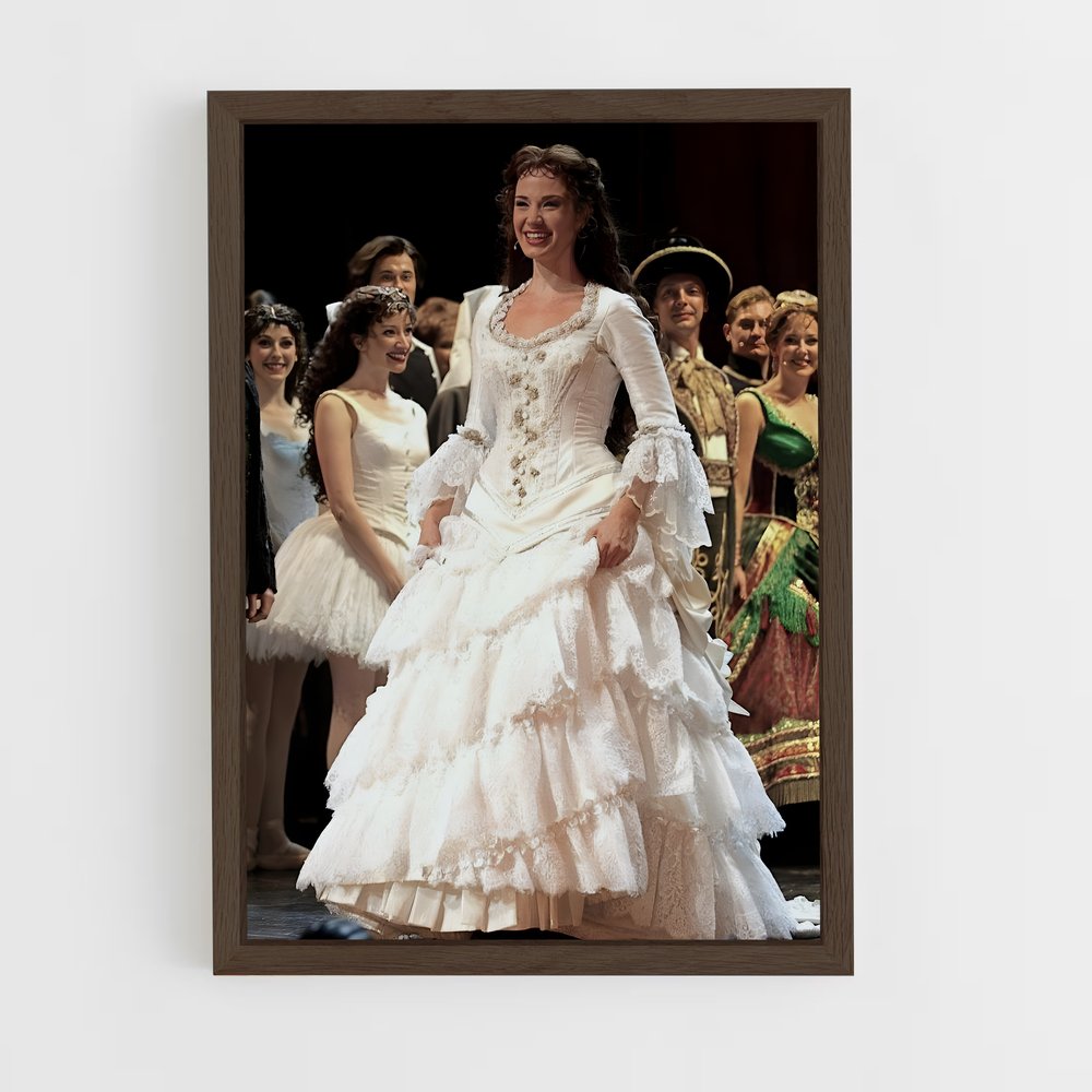 ap-christine daae-3 cadre Bois foncé