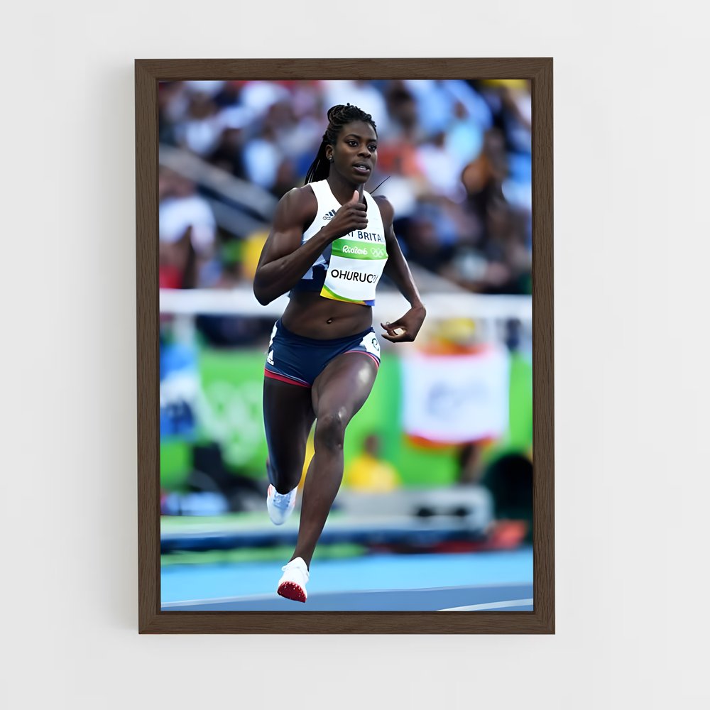 ap-christine ohuruogu-2 cadre Bois foncé