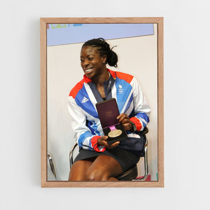ap-christine ohuruogu-4 cadre Bois clair