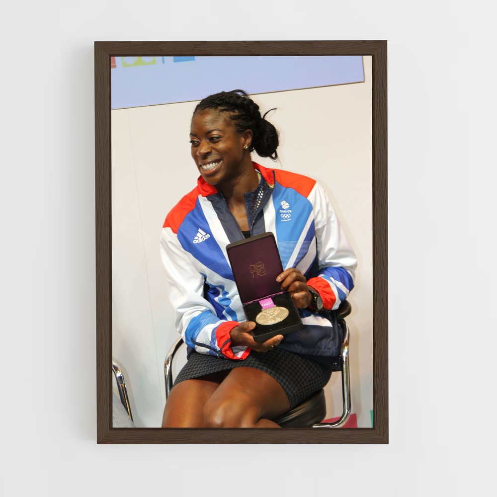 ap-christine ohuruogu-4 cadre Bois foncé