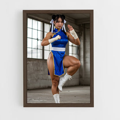 ap-chun li-7 cadre Bois foncé