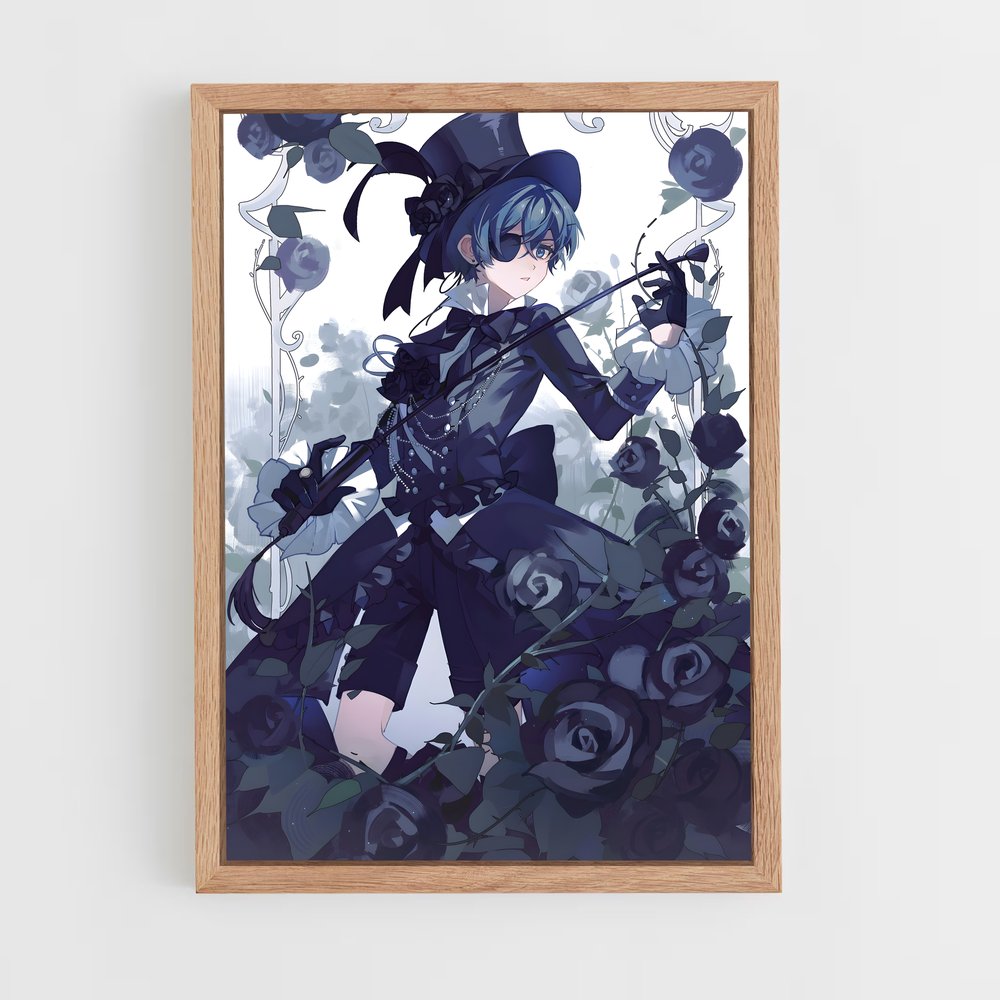 ap-ciel phantomhive-4 cadre Bois clair