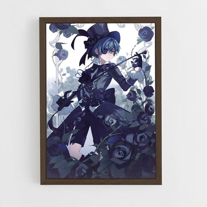 ap-ciel phantomhive-4 cadre Bois foncé