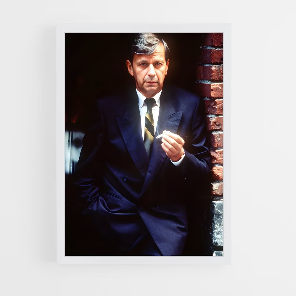 ap-cigarette smoking man-3 cadre Blanc