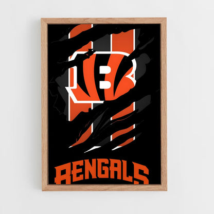 ap-cincinnati bengals-4 cadre Bois clair