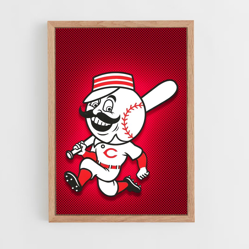 ap-cincinnati reds-1 cadre Bois clair