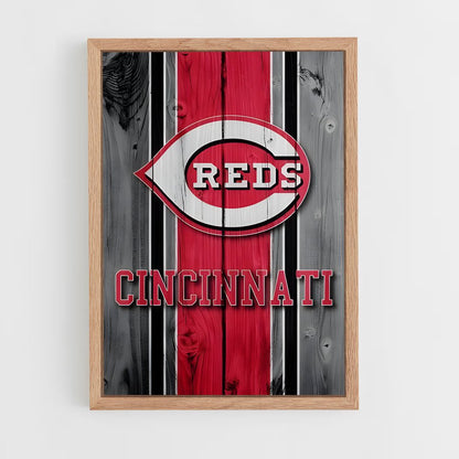 ap-cincinnati reds-5 cadre Bois clair