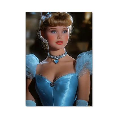 Poster Cendrillon en Bleu