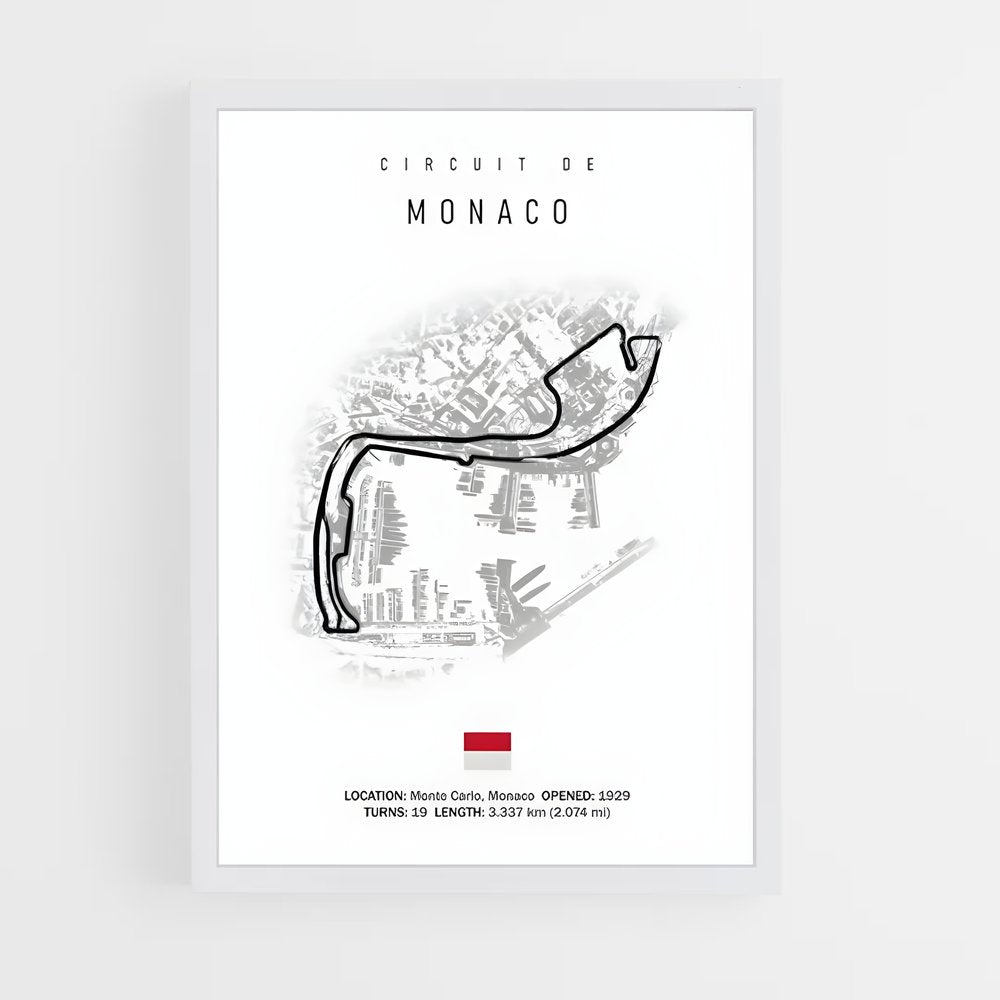 ap-circuit de monaco monte-carlo-6 cadre Blanc