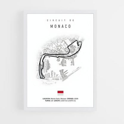 ap-circuit de monaco monte-carlo-6 cadre Blanc