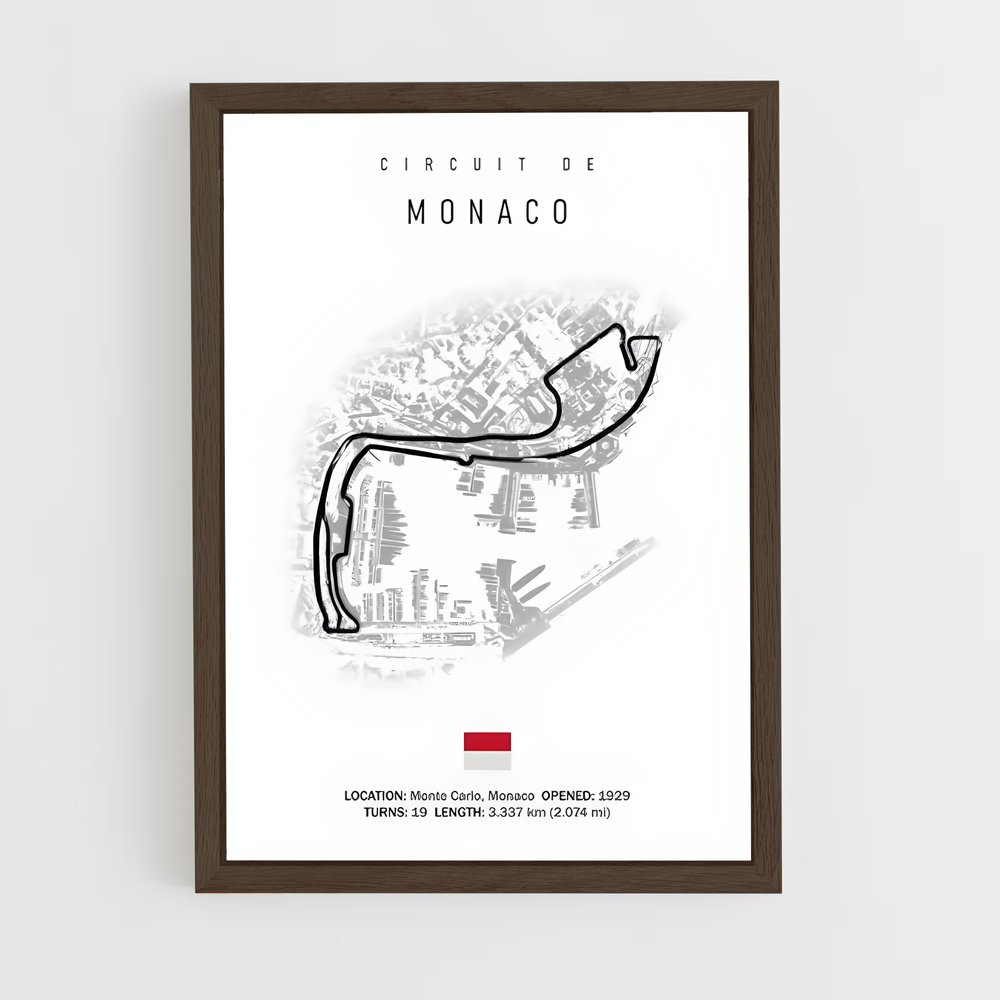 ap-circuit de monaco monte-carlo-6 cadre Bois foncé
