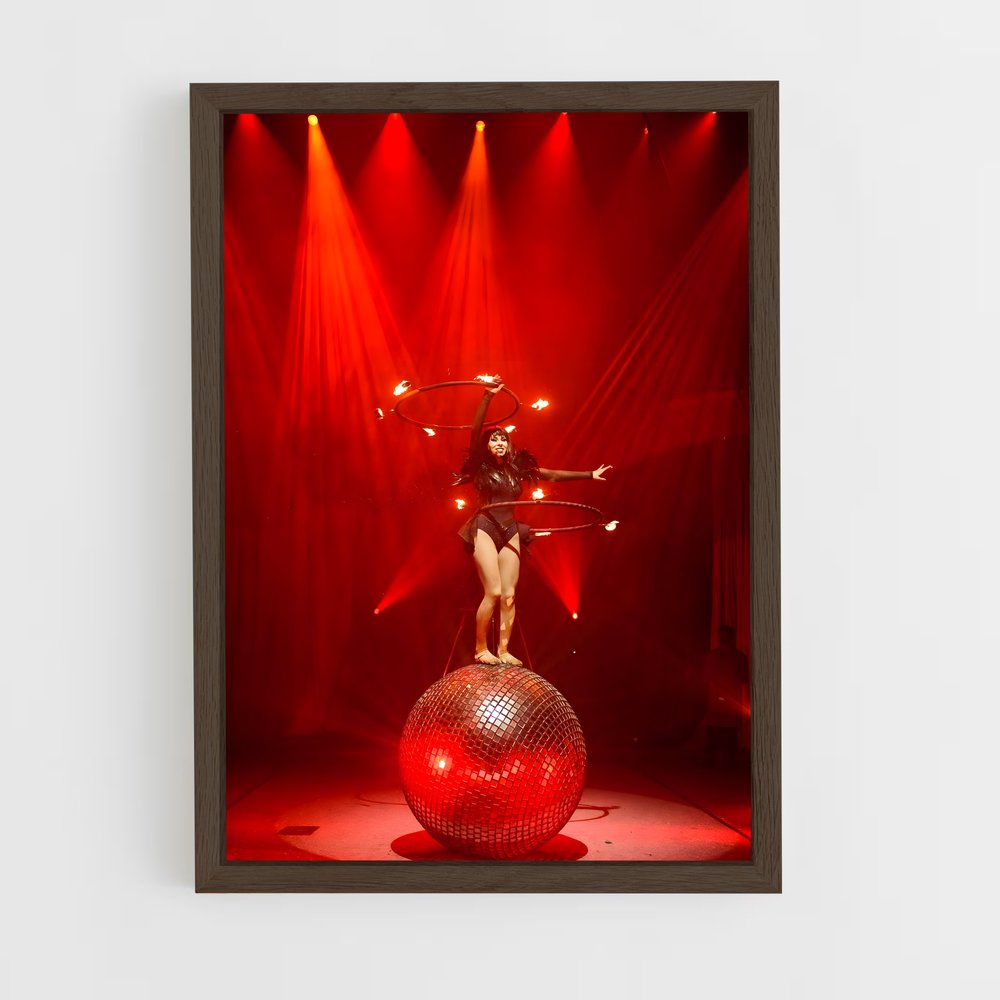 ap-circus performer-11 cadre Bois foncé