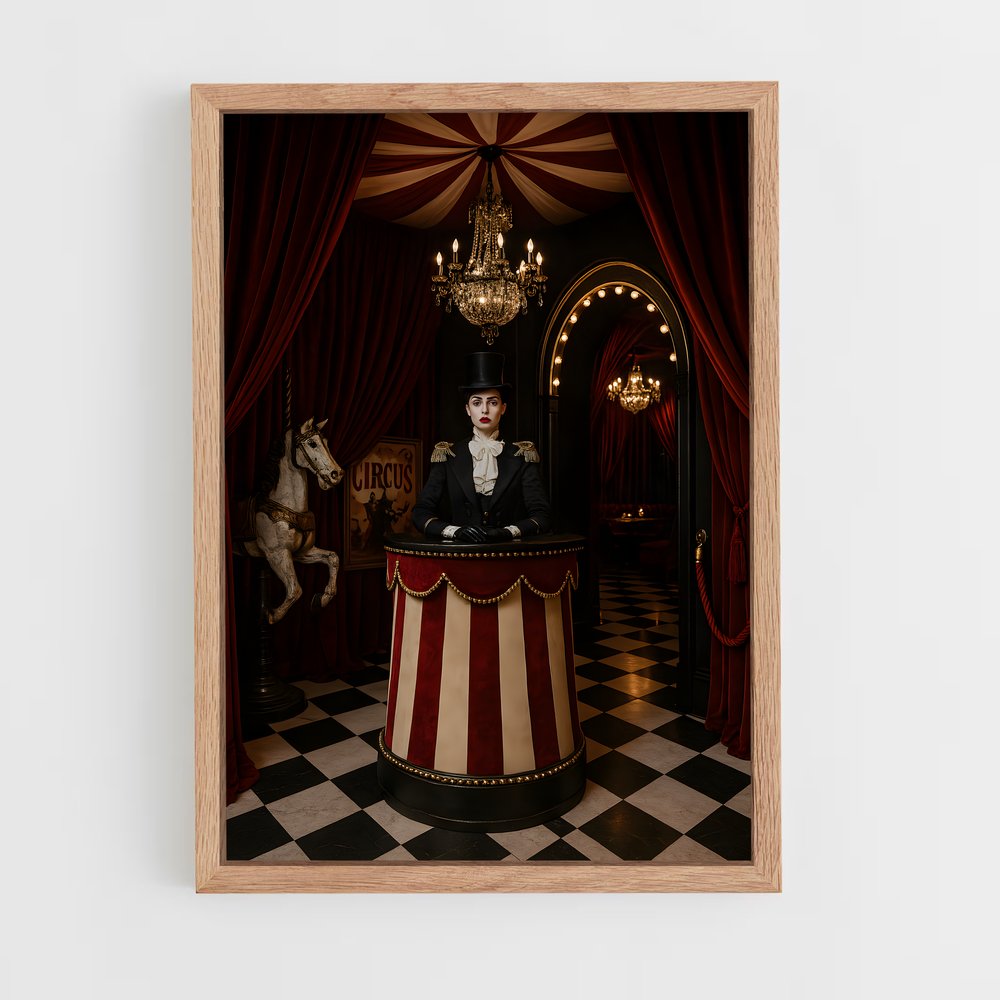 ap-circus performer-12 cadre Bois clair