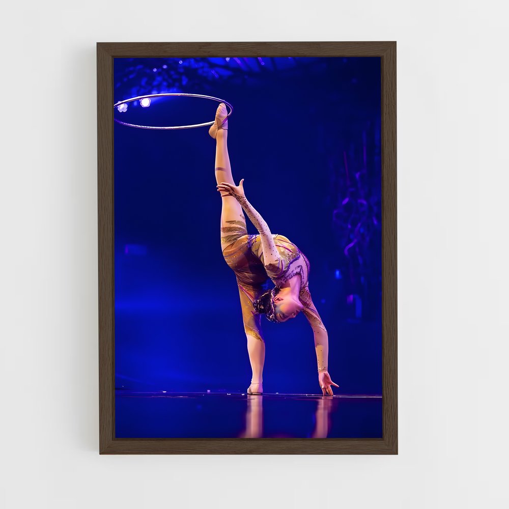 ap-cirque du soleil-12 cadre Bois foncé