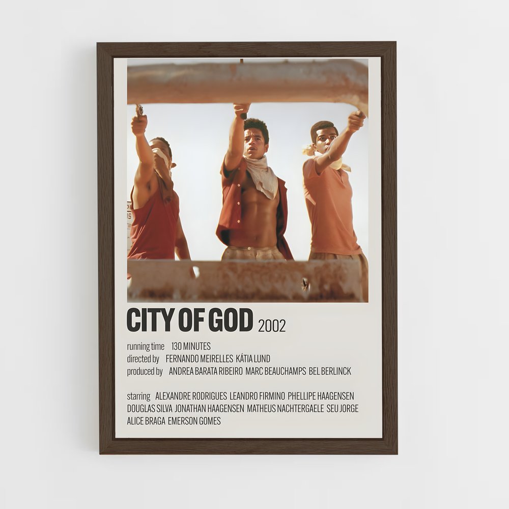 ap-city of god-1 cadre Bois foncé