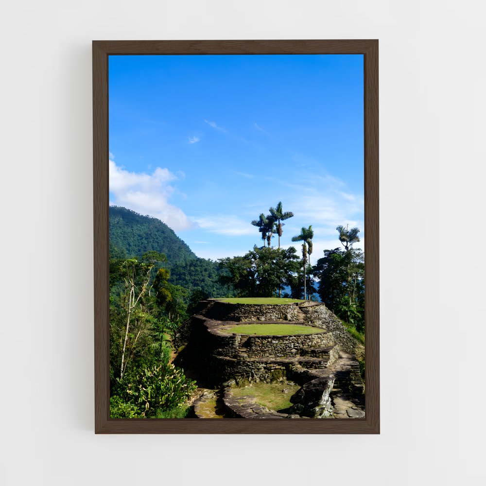ap-ciudad perdida-2 cadre Bois foncé