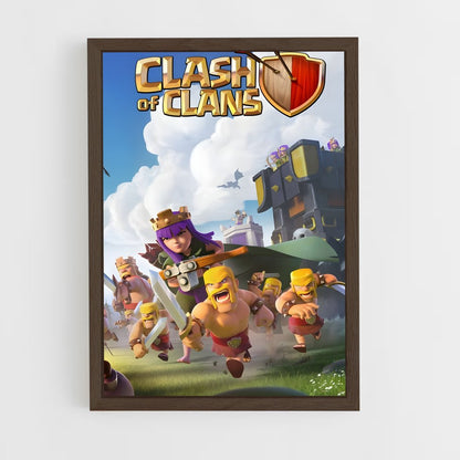 ap-clash of clans-8 cadre Bois foncé