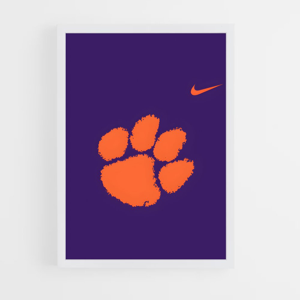 ap-clemson tigers-3 cadre Blanc