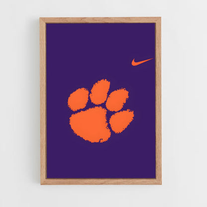 ap-clemson tigers-3 cadre Bois clair