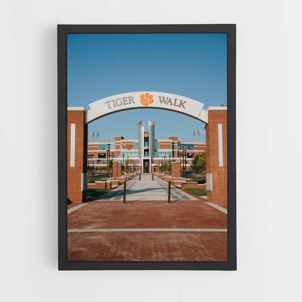 ap-clemson tigers-6 cadre Noir
