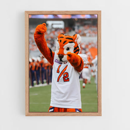 ap-clemson tigers-8 cadre Bois clair