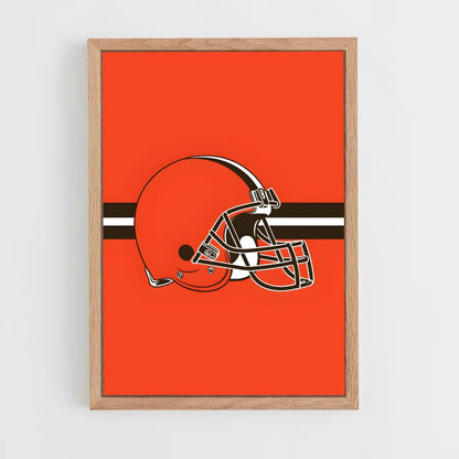 ap-cleveland browns-7 cadre Bois clair