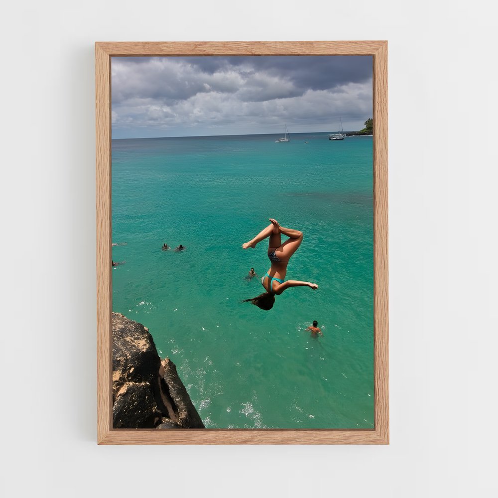 ap-cliff diving-7 cadre Bois clair