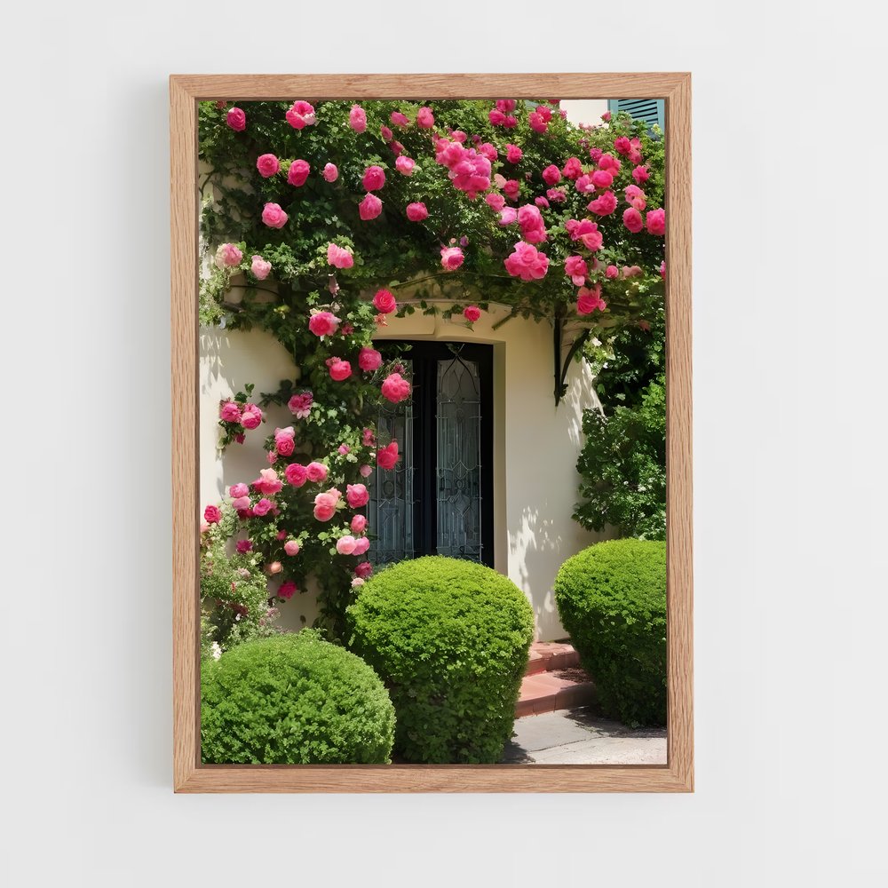 ap-climbing rose-8 cadre Bois clair