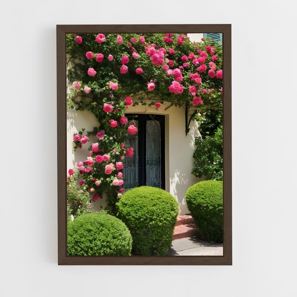 ap-climbing rose-8 cadre Bois foncé