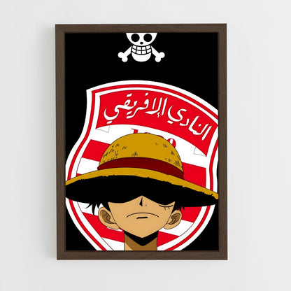 ap-club africain-2 cadre Bois foncé