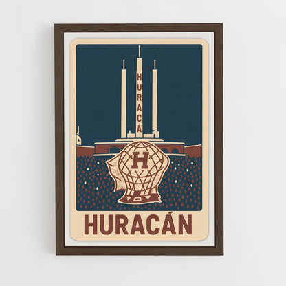 ap-club atletico huracan-1 cadre Bois foncé
