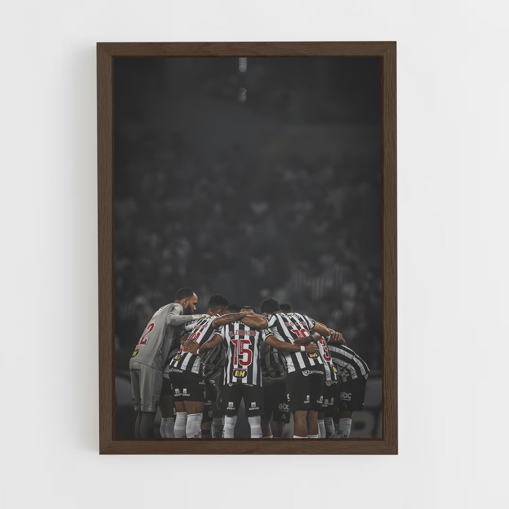 ap-club atletico mineiro-3 cadre Bois foncé