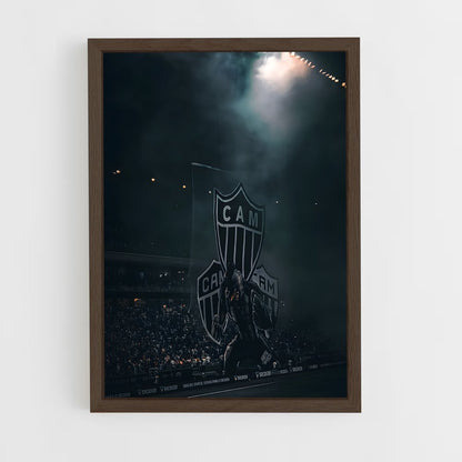 ap-club atletico mineiro-7 cadre Bois foncé