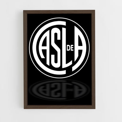 ap-club atletico san lorenzo-7 cadre Bois foncé
