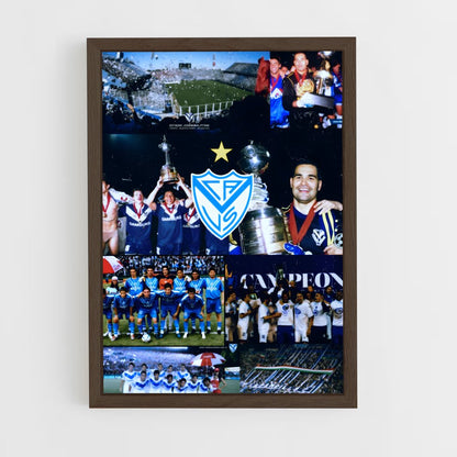 ap-club atletico velez sarsfield-4 cadre Bois foncé
