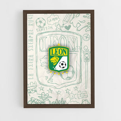 ap-club leon-4 cadre Bois foncé