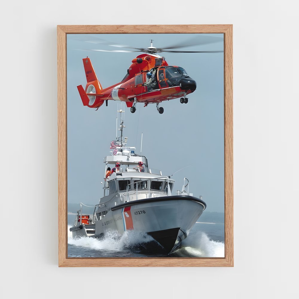 ap-coast guard-7 cadre Bois clair