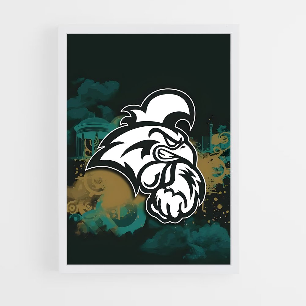 ap-coastal carolina chanticleers-1 cadre Blanc