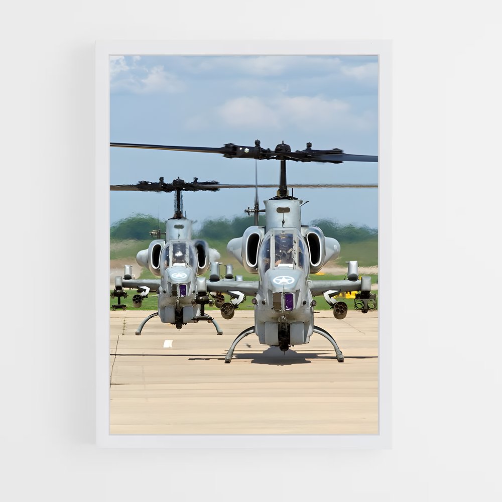ap-cobra ah-1-2 cadre Blanc