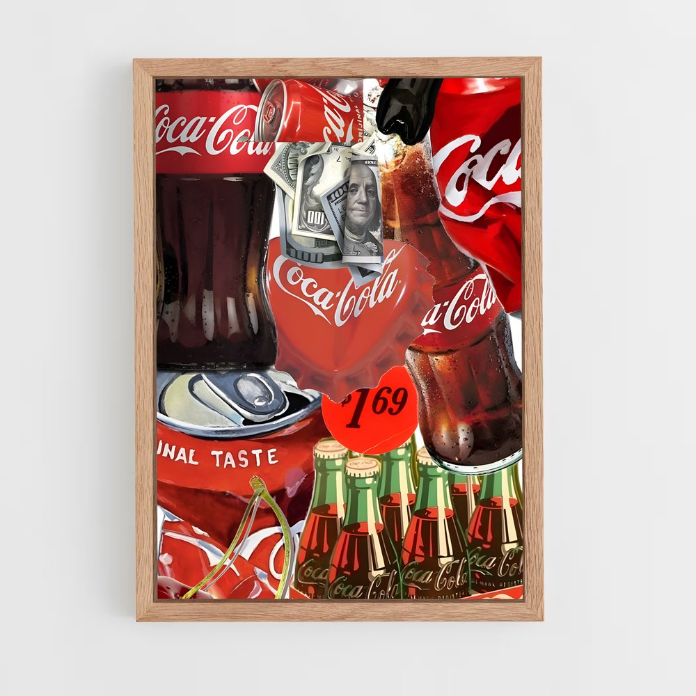 ap-coca cola-3 cadre Bois clair