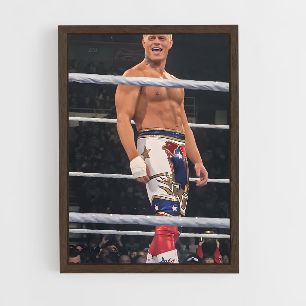 ap-cody rhodes-4 cadre Bois foncé