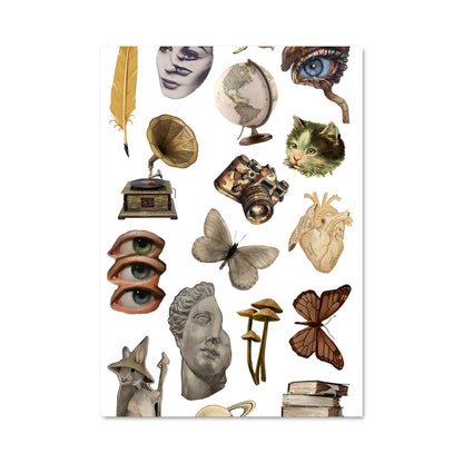 Poster Univers en Collage