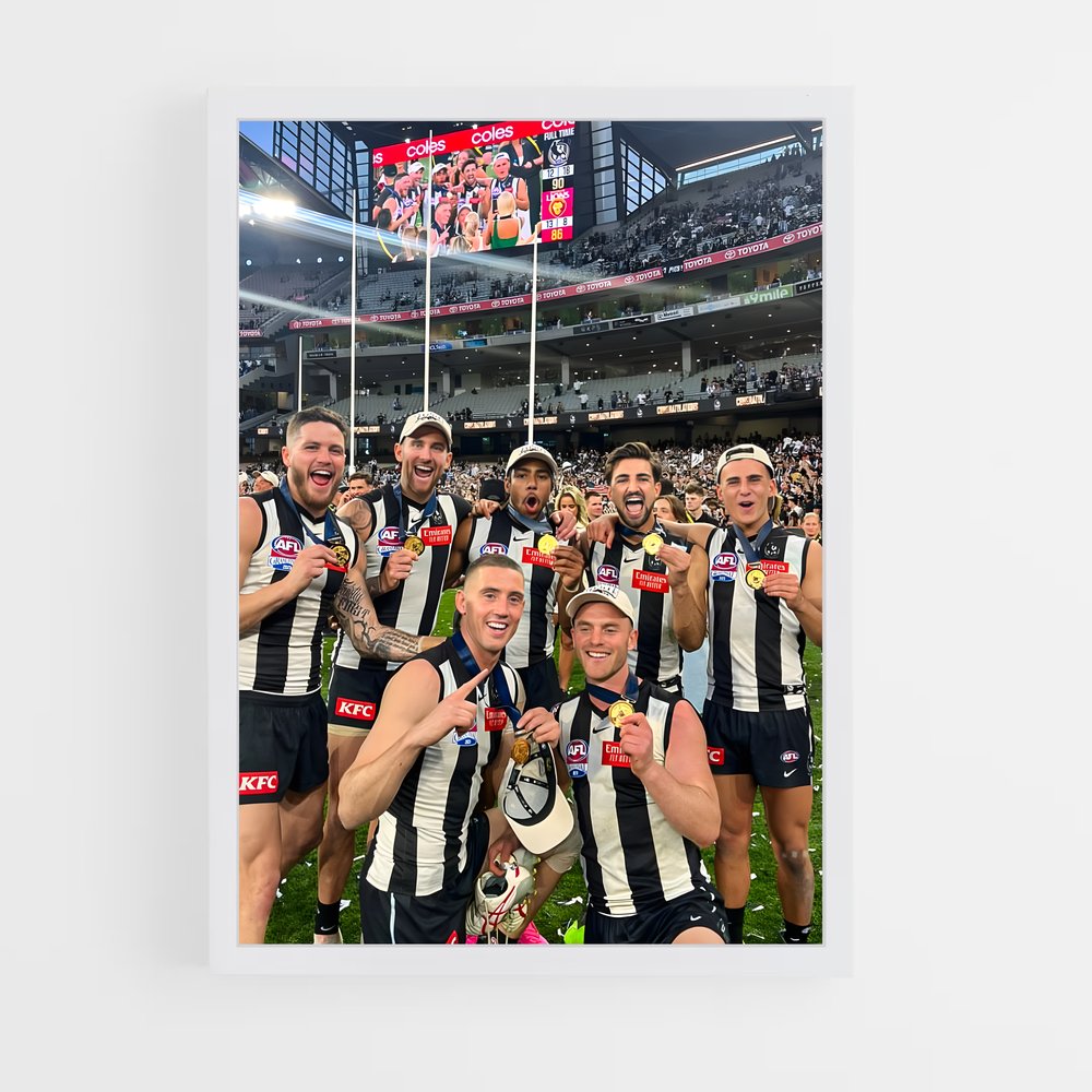 ap-collingwood magpies-2 cadre Blanc