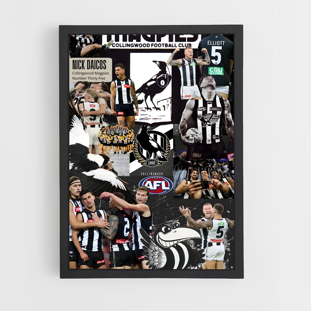 ap-collingwood magpies-3 cadre Noir