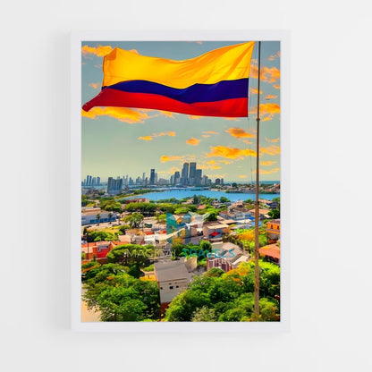 ap-colombia flag-1 cadre Blanc