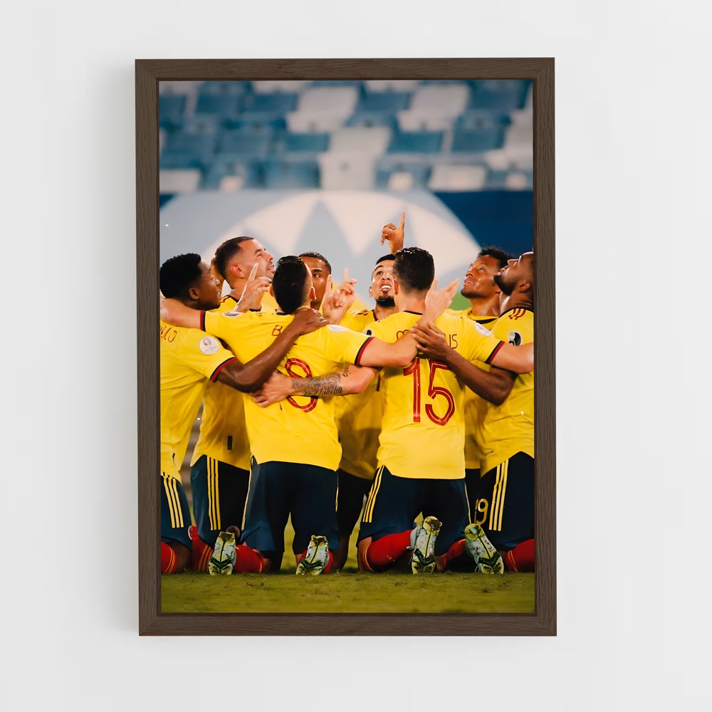 ap-colombia national football team-5 cadre Bois foncé