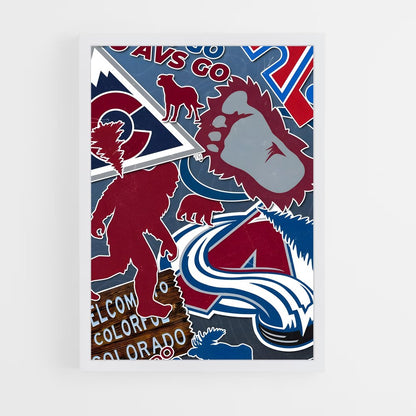 ap-colorado avalanche-5 cadre Blanc