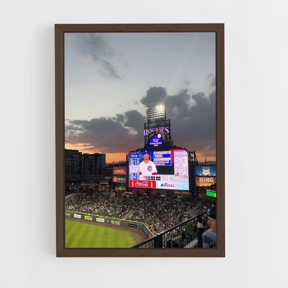 ap-colorado rockies-3 cadre Bois foncé